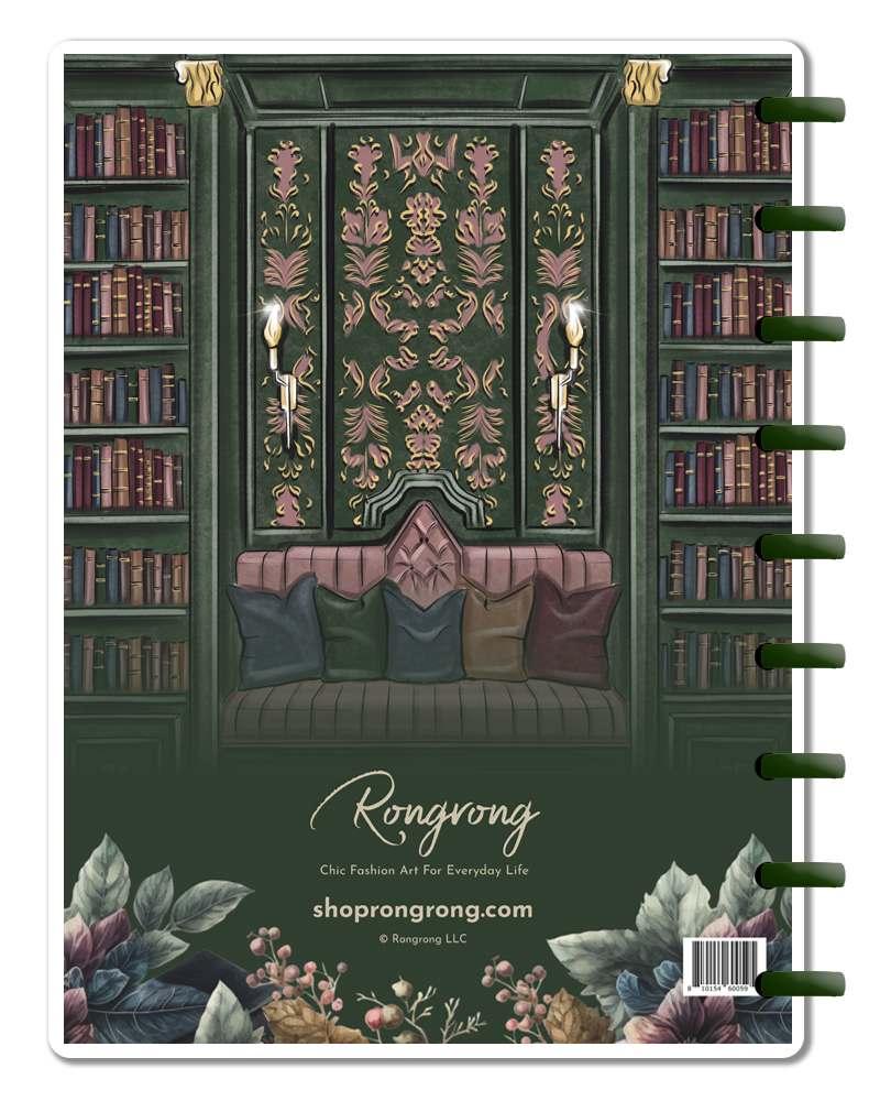 Dark Academia All Booked Up Reading Journal (Set of 6)