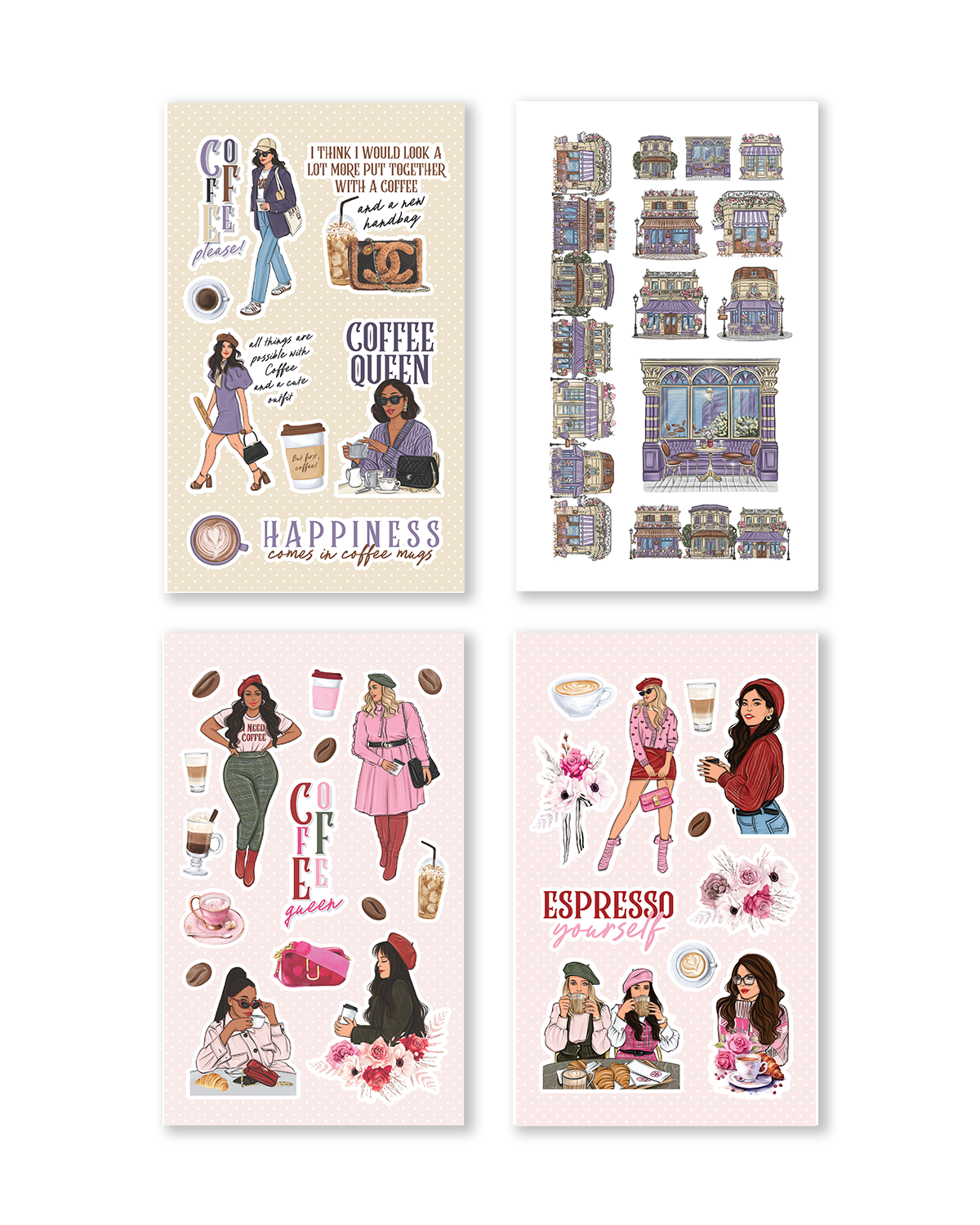 Coffee Queen #2 Sticker Book (Set of 6)