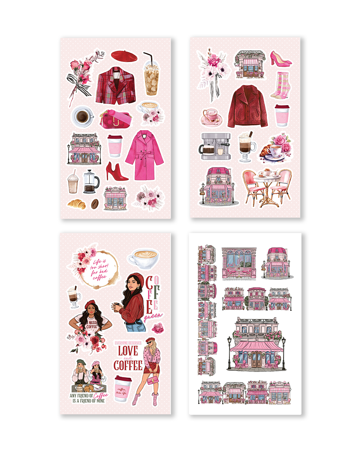 Coffee Queen #2 Sticker Book (Set of 6)