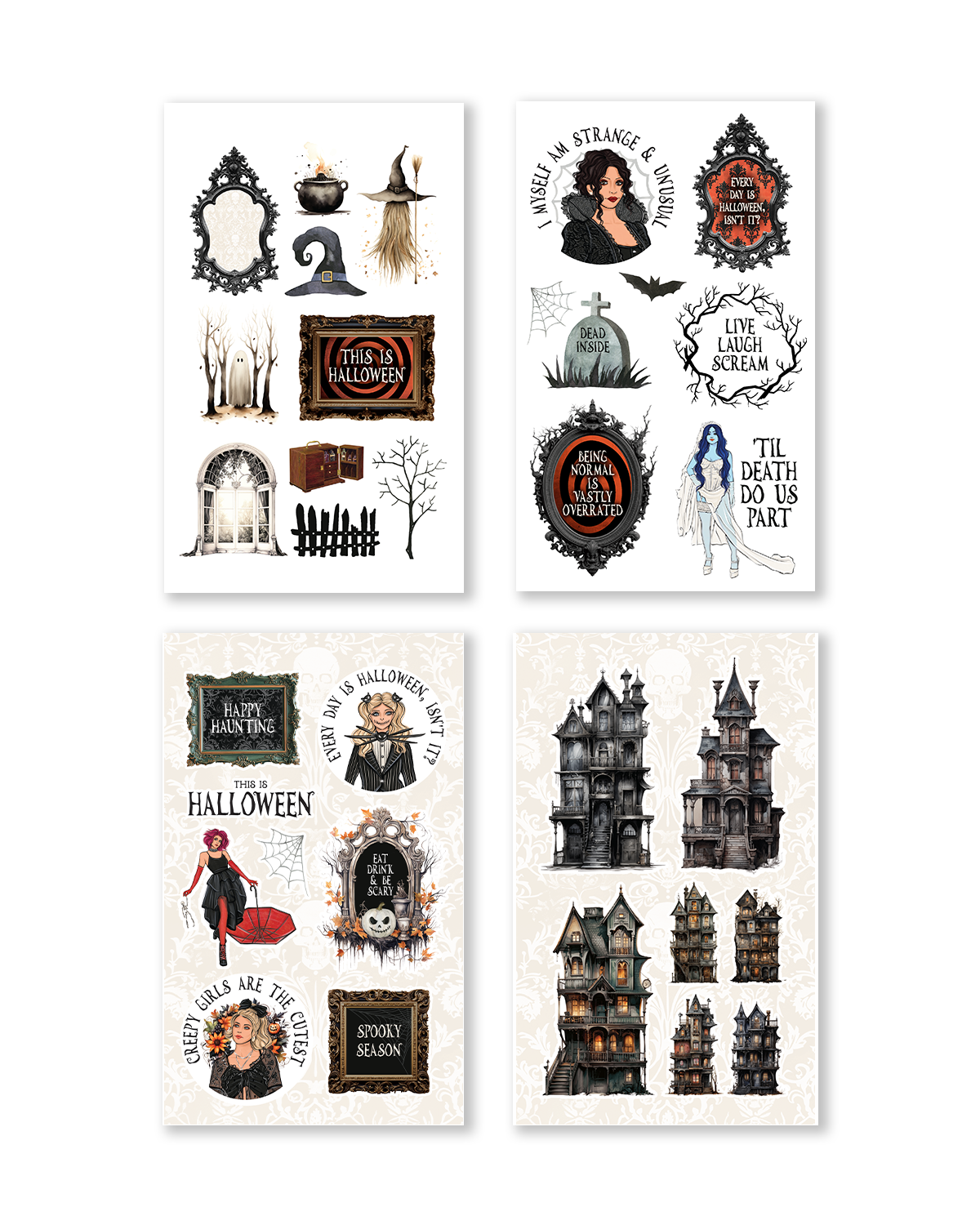 Creepy Hollow Sticker Book (Set of 6)