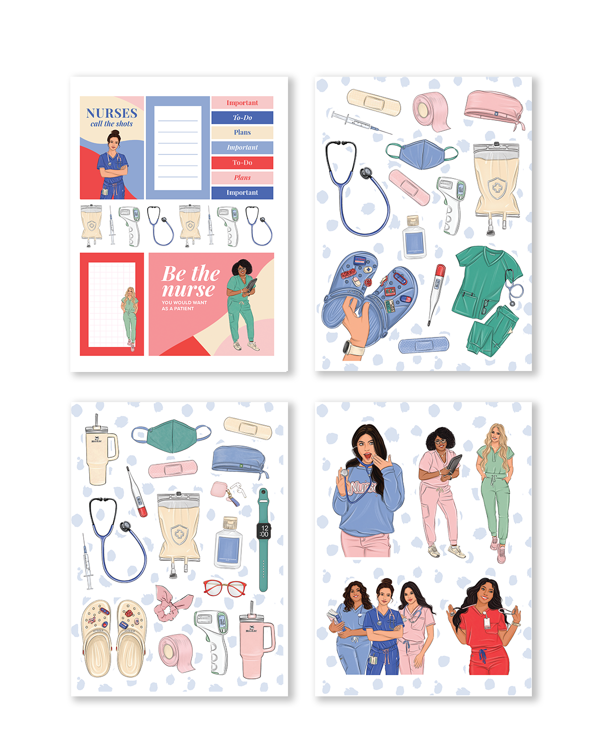 Nurse Planner Sticker Pack (Set of 6)