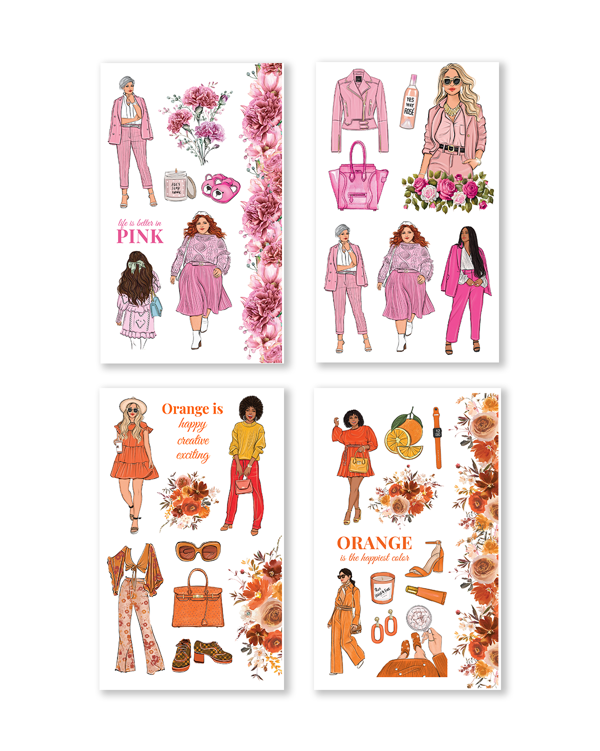 Rainbow Girls Sticker Book -  Special Edition (Set of 6)