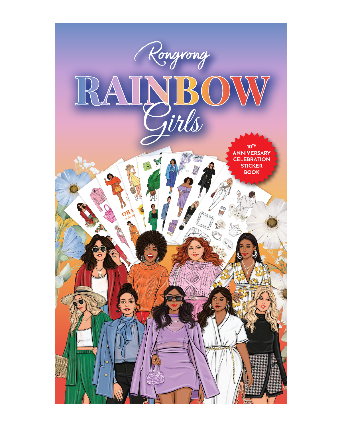 Rainbow Girls Sticker Book -  Special Edition (Set of 6)