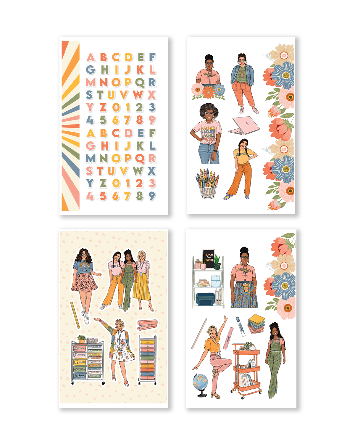 Teacher Vol. 2 Sticker Book (Set of 6)