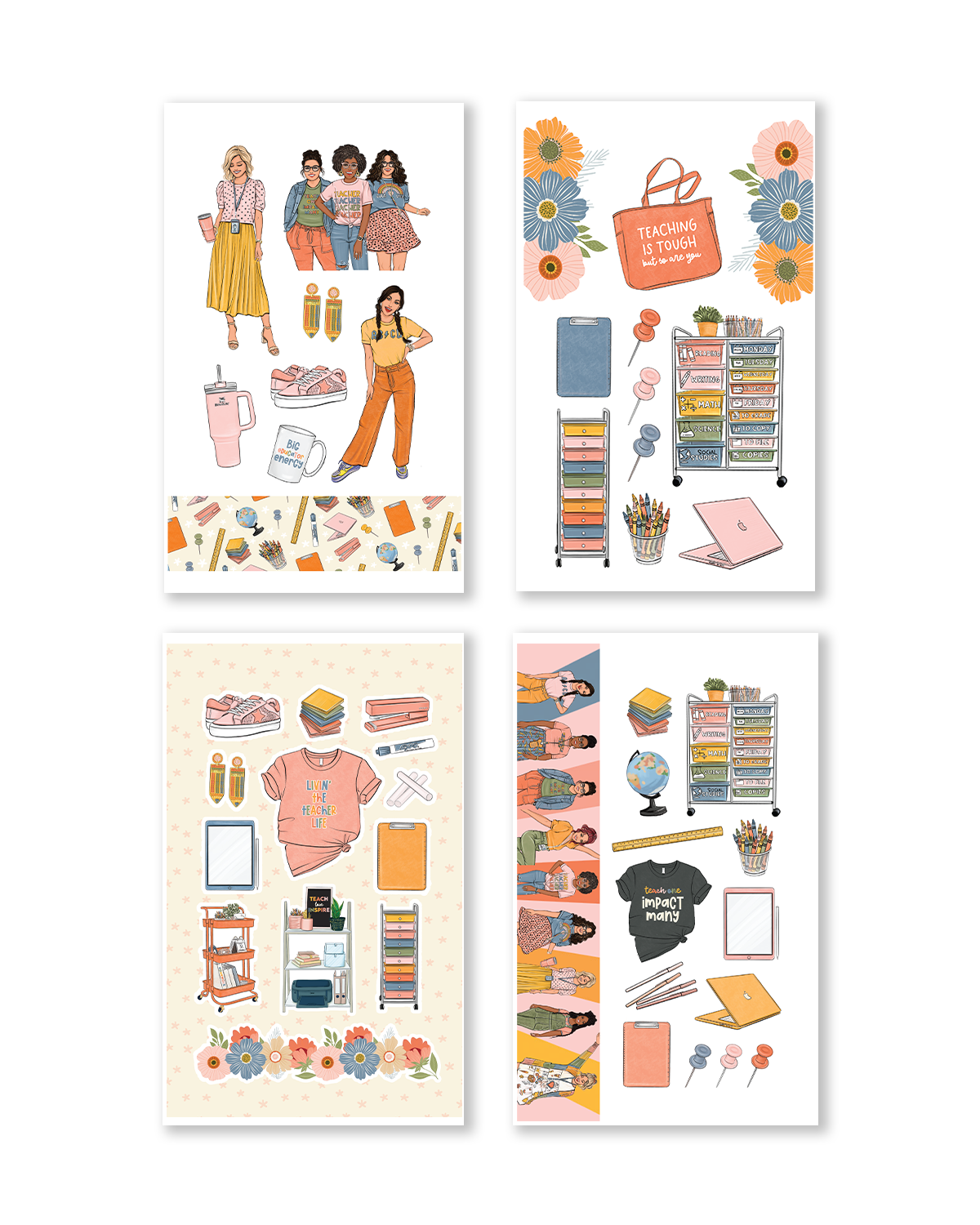 Teacher Vol. 2 Sticker Book (Set of 6)