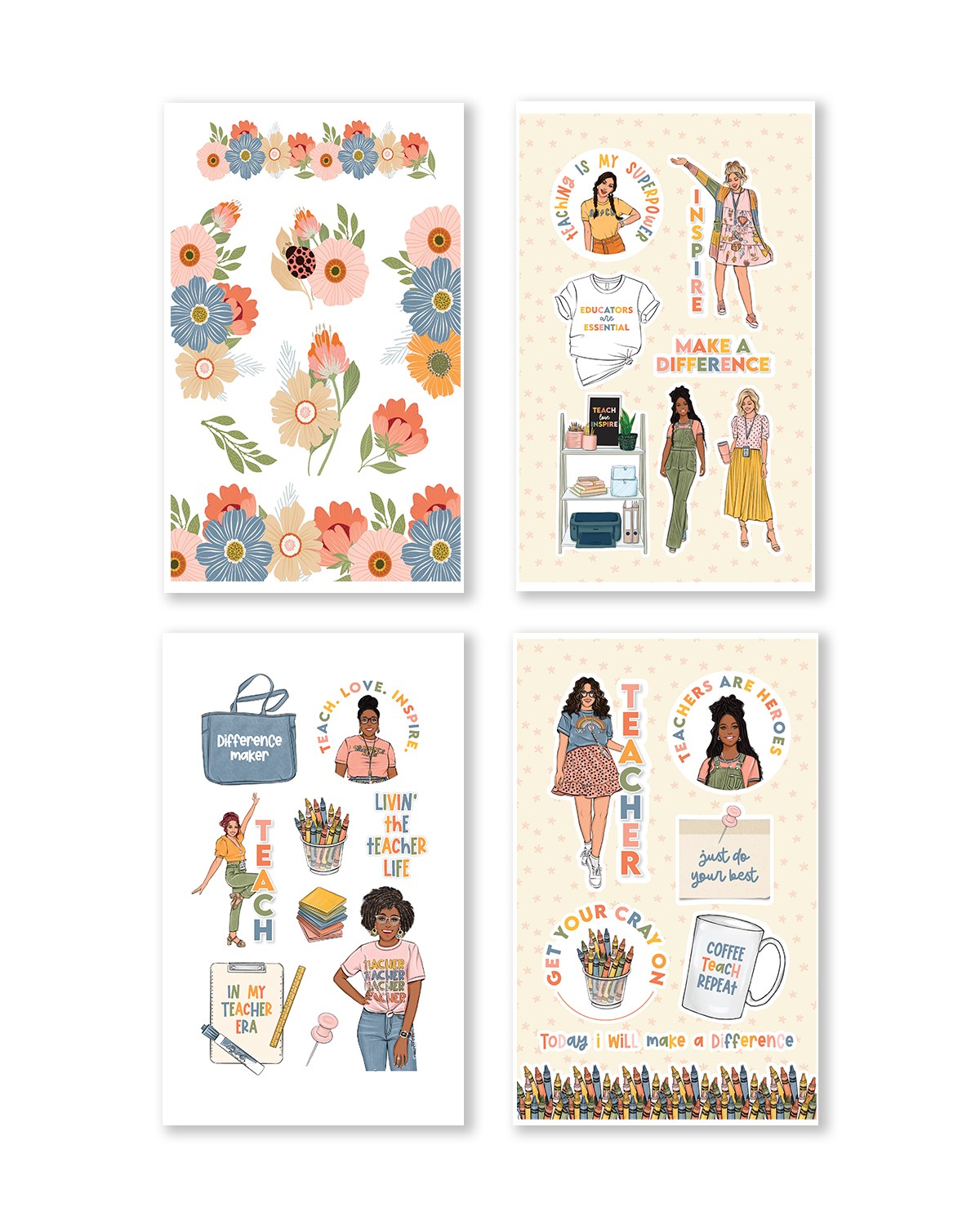 Teacher Vol. 2 Sticker Book (Set of 6)