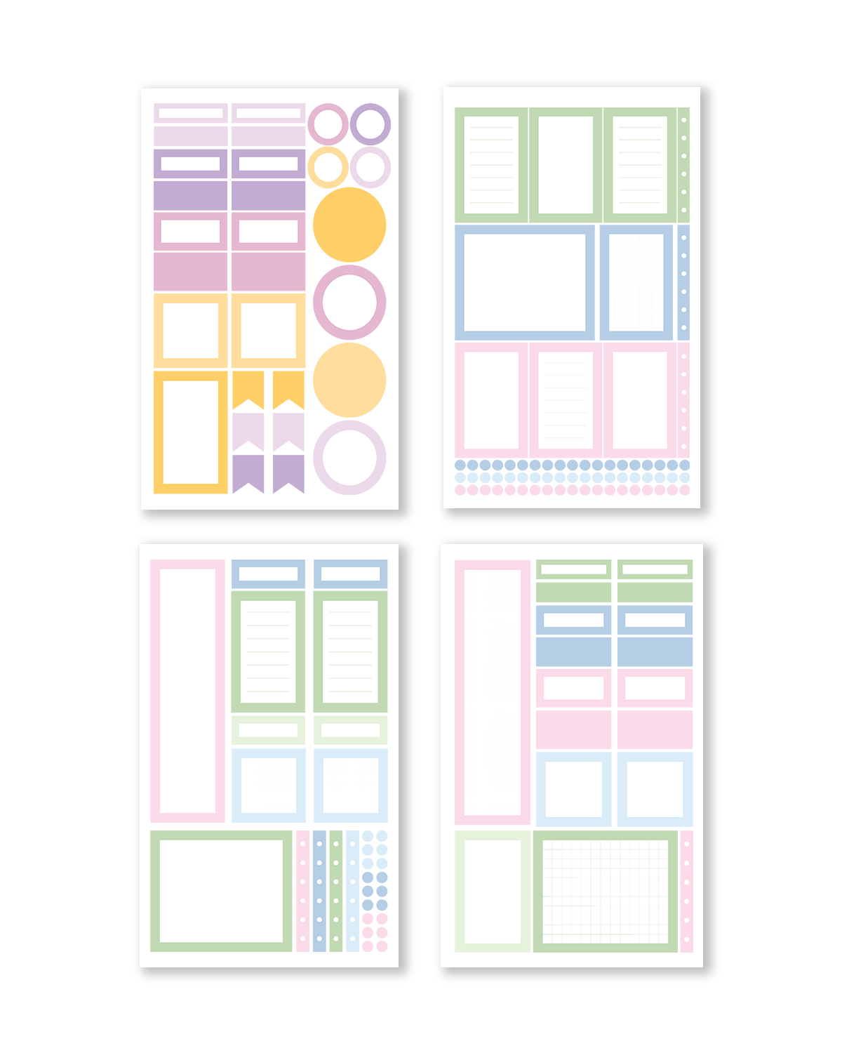 Pastel Palette Box Sticker Book [EVERYDAY LINE] (Set of 6)