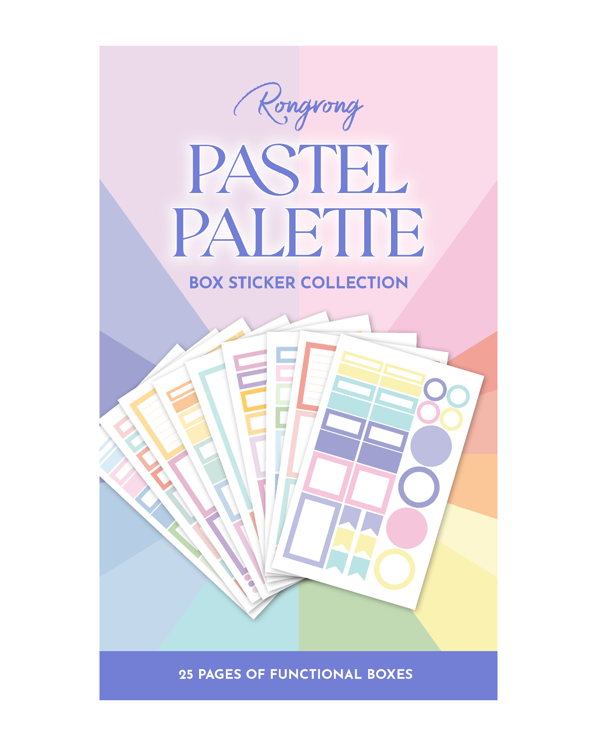 Pastel Palette Box Sticker Book [EVERYDAY LINE] (Set of 6)