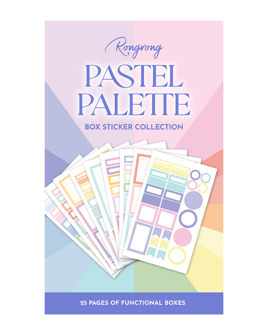 Pastel Palette Box Sticker Book [EVERYDAY LINE] (Set of 6)