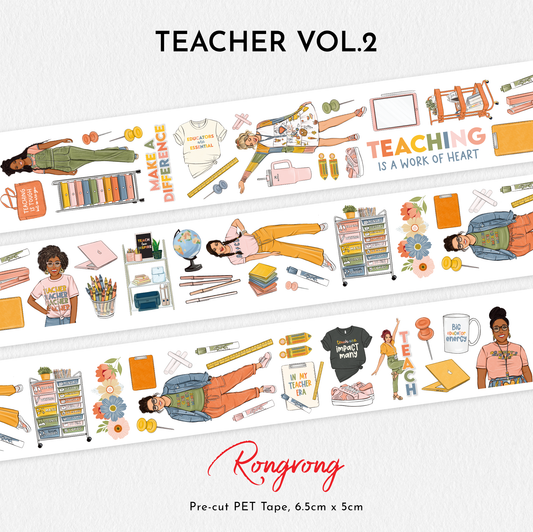 Teacher Vol.2 PET Tape (Set of 6)