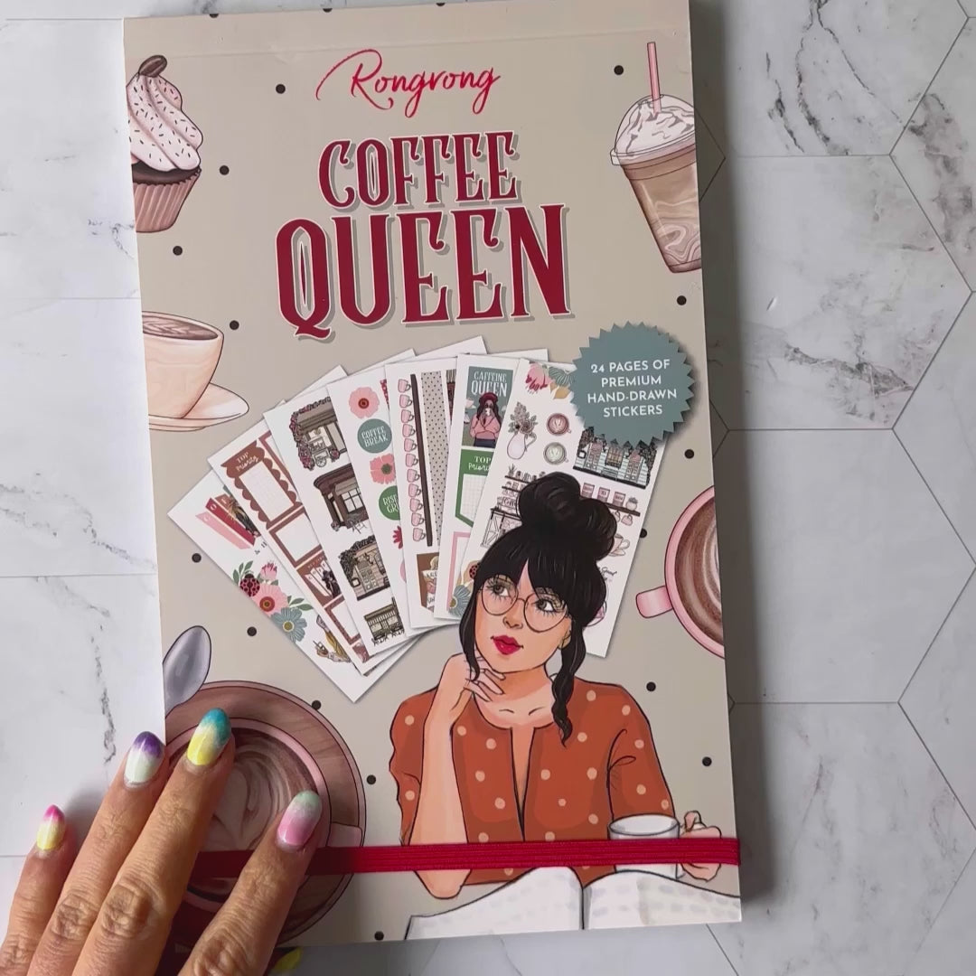 Coffee Queen Planner Sticker Book - Shop Rongrong - Rongrong DeVoe