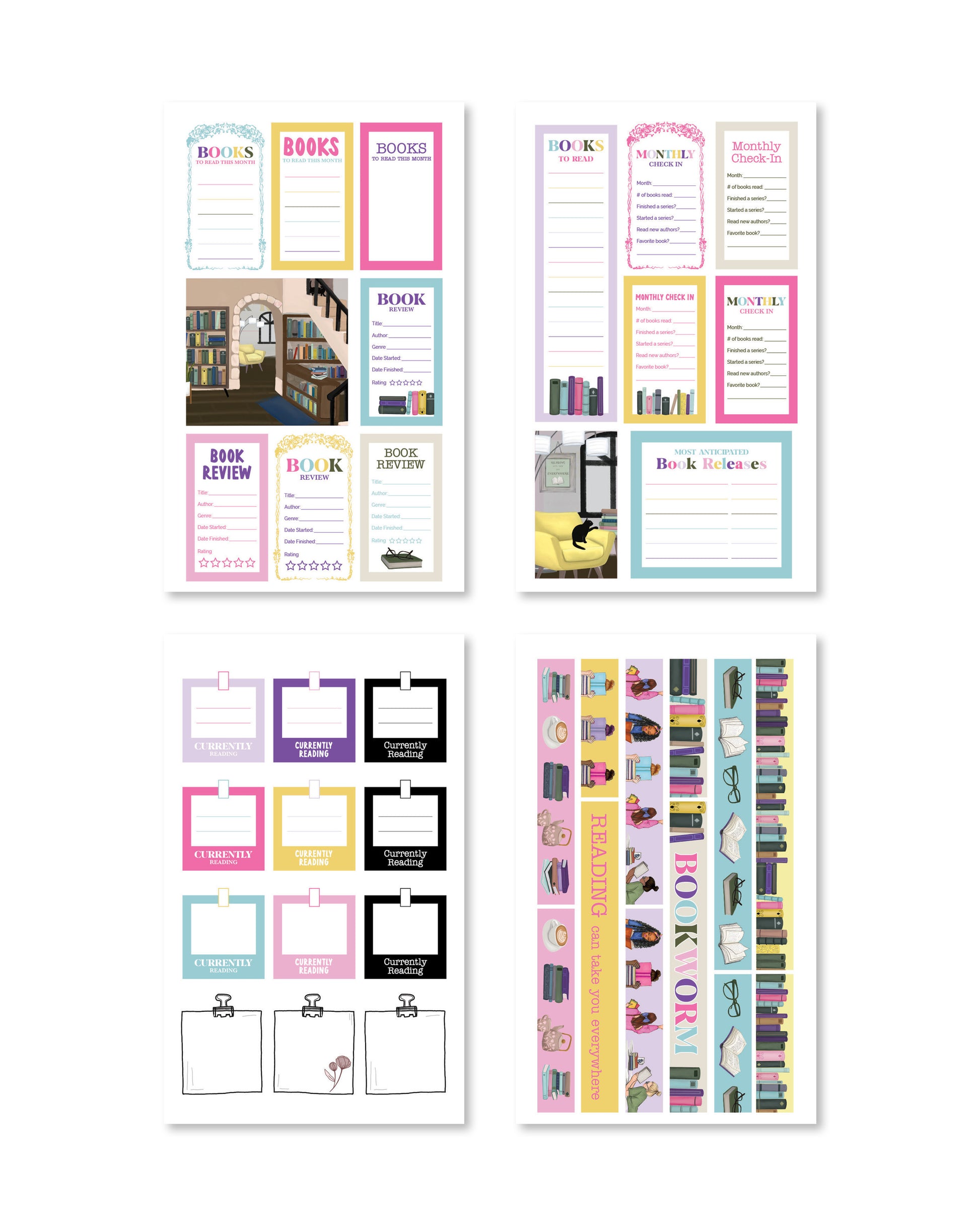 NEW Rongrong Sticker Books & Tapes! Flip Through & Review Planner
